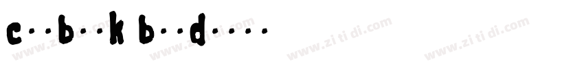 coobook bold字体转换